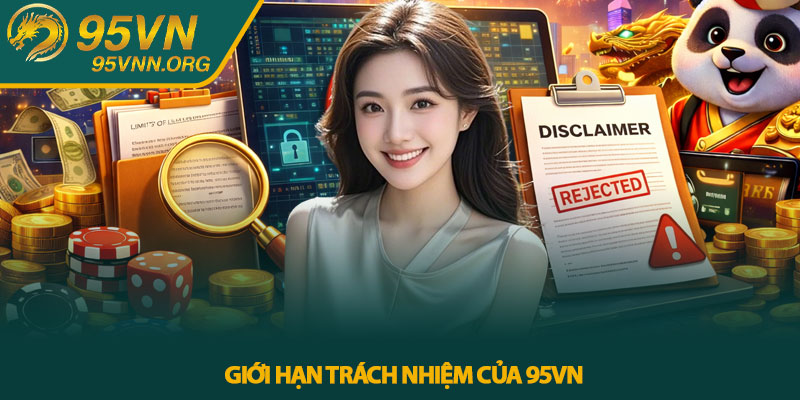 Miễn trừ trách nhiệm 95VN - Quy định sử dụng dịch vụ 2 Giới hạn trách nhiệm của 95VN